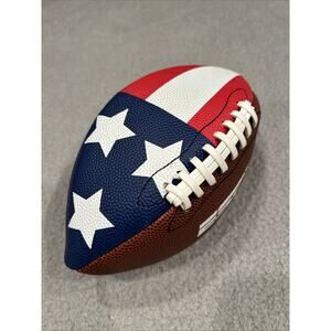 ESPN Pee Wee Size Football USA Flag Design Red White Blue Foot Ball